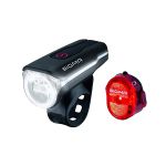 image produit Sigma Aura 60 USB/Nugget II | Set di luci anteriori e Posteriori | ricaricabili e resistenti Alle intemperie per Bicicletta