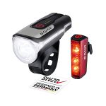 image produit SIGMA SPORT Jeu De Feux LED De Vélo AURA 80 Et BLAZE, Phare Avant Et Feu Arrière À Fonction Freinage Alimentés Par Piles Et Agréés Par Le Code De La Route Allemand