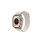 image produit Apple Watch Ultra (GPS + Cellular, 49mm) Montre connectée - Boîtier en Titane avec Boucle Alpine lumière stellaire - Medium. Suivi de l’activité Physique,autonomie Extra-Longue durée