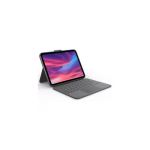 image produit Logitech Combo Touch, étui Clavier détachable pour iPad (10e génération et A16) avec pavé Tactile, Clavier rétroéclairé de Taille Standard et Technologie Smart Connector, AZERTY Français - Gris