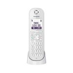 image produit Panasonic Téléphone IP DECT KX-TGQ200GW (sans fil, compatible CAT-iq 2.0, mode mains libres, verrouillage de l'appelant, Eco-Plus, téléphone numérique) Blanc - livrable en France