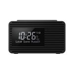 image produit Panasonic Radio-réveil DAB/FM RC-D8EG-K I Fréquences : FM/DAB/DAB+ 1W USB Horloge Fonctionne sur secteur ou piles Fonction préréglage Fonction double alarme Ecran LCD noir - Version Française - livrable en France