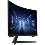 image produit Samsung Ecran PC Odyssey G55T 32'' 144Hz, 1ms, Dalle VA 1000R, WQHD: 2560x1440, 2500:, 250cd/m2, AMD FreeSync Premium, Pied Ajustable,HDMI, DisplayPort