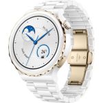 image produit HUAWEI Watch GT3 Pro 43mm Bracelet céramique Gold/Blanc