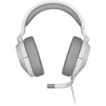 image produit Corsair Gamer Casque Rowire HS55 Stéréo (Blanc)