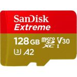 image produit Carte Micro SD SANDISK 128GO microSD Extreme Plus  + Adaptateur