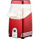 image produit SIMÉO - Machine à Barbe à Popcorn à Air Chaud FMP450 1200W - Pop-corn Salé, Sucré, Nature, Sans Matière Grasse, Recettes Incluses - Rouge, 15,5x17,5x31,5 cm