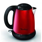 image produit MOULINEX Bouilloire SUBITO rouge 1,7L Inox Bouilloire sans fil Résistance cachée Niveau d'eau visible BY540510