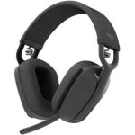 image produit Logitech Zone Vibe 100 Casque d'écoute léger sans fil avec Micro anti-bruit de fond, Écouteurs Bluetooth multipoint avancés, Fonctionne avec Teams, Google Meet, Zoom, Mac/PC - Gris