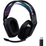 image produit Logitech G535 LIGHTSPEED Casque gamer sans fil - Casque supra-auriculaire léger, micro avec fonction de sourdine flip-up, stéréo, compatible avec PC, PS4, PS5, rechargeable par USB - Noir - livrable en France