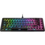 image produit Roccat Vulcan II Mini – Clavier de Jeu Optique 65% avec éclairage RGB Personnalisable (FR Layout), Câble Amovible, Plaque en Aluminium, Noir - livrable en France