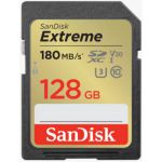 image produit SanDisk 128 Go Extreme carte SDXC + RescuePRO Deluxe, jusqu'à 180 Mo/s, UHS-I, Classe 10, U3, V30