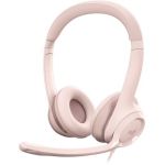 image produit Logitech H390 Casque Filaire pour PC/Ordinateur Portable, Casque Stéréo avec Microphone Antibruit, USB-A, Commandes En Ligne, Compatible avec Chromebook - Rose - livrable en France