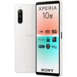 image produit Sony Xperia 10 IV - Smartphone Android, Téléphone Portable 6 Pouces 21:9 Wide OLED - Camera 3 Objectifs - Prise Jack 3.5 mm - 6Go RAM - 128Go Stockage - Double SIM Hybride (blanc)