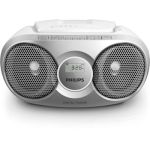 image produit Philips Audio Az215S - Lecteur CD Portable (Facile Ã€ Utiliser pour Enfants - Radio FM - Entrée Auxdio) Argent - livrable en France