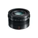 image produit Panasonic LEICA 15mm F1.7 | Objectif à focale fixe H-X015E9-K (Grand angle 15mm, Grande ouverture F1.7, Ultra compact, equiv. 35mm : 30mm) Noir – Compatible monture Micro 4/3 Panasonic & Olympus