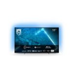 image produit Philips 55OLED707/12, 55 Pouces 4K OLED HDR, Moteur P5, Technologie Ambilight Innovante, Son Dolby Atmos, Smart TV, Image et Son Cinématographiques