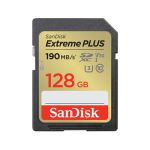 image produit SanDisk 128 Go Extreme PRO carte SDXC + RescuePRO Deluxe, jusqu'à 200 Mo/s, UHS-I, Classe 10, U3, V30 - livrable en France