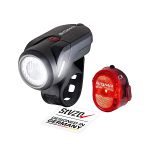 image produit SIGMA Aura 35 et Nugget II | Set d'éclairage vélo protégé Contre Les éclaboussures | éclairage Avant et arrière à Batterie