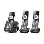 image produit Panasonic KX-TGD323FRG Téléphone DECT Identification de l'appelant Noir téléphone - Téléphones (Téléphone DECT, Combiné sans fil, Haut-parleur, 120 entrées, Identification de l'appelant, Noir)