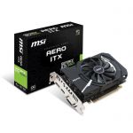 image produit MSI GTX 1050 TI Aero ITX 4G OCV1 Carte Graphique Nvidia GeForce GTX PCI Express