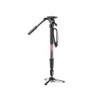 image produit Manfrotto Element MII Kit Monopode Vidéo Fluide en Aluminium avec Rotule, Léger, à 4 Sections, avec Base Fluide Pliable et Bagues de Serrage, Charge Max 4 kg, pour Appareils Photo Hybrides et Reflex - livrable en France