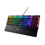 image produit SteelSeries Apex 7 - Clavier de gaming mécanique - Écran OLED Smart Display - Switchs marron - Agencement Américain QWERTY - livrable en France