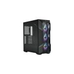 image produit Cooler Master MasterBox TD500 Mesh V2 - Boîtier PC Moyen E-ATX avec Maillage Mesh Polygonal, 3 x Ventilateurs 120mm ARGB Préinstallés, Panneau Latéral Verre Trempé, USB Type-C 10Gb/s - Noir