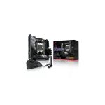 image produit ASUS ROG STRIX X670E-I GAMING WIFI – Carte mère gaming AMD Ryzen AM5 ITX (PCIe 5.0, DDR5, 10+2 phases d'alimentation, 2 x M.2, ROG Strix Hive, Bouton PBO en mode EZ, Wi-Fi 6E, 2 x USB4 Type-C) - livrable en France