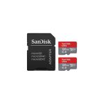 image produit SanDisk 128 Go Extreme Carte SDHC+ RescuePRO Deluxe, jusqu'à 140 Mo/s, UHS-I, Classe 10, U3 - Twin Pack - livrable en France