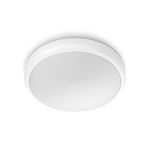 image produit Philips Plafonnier LED Doris 6 W [Blanc Froid - Blanc] Résistant à l'eau IP54 pour éclairage de jardin, terrasse et terrasse - livrable en France