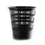 image produit Danube D306–01 Corbeille à papier ajourée 16L Noir - livrable en France