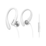 image produit Philips Audio A1105Wt/00 Casque avec Micro, Écouteurs Sport (Arceaux Flexible, Ouverture pour Les Basses, Résistant à la Transpiration Ipx2, Télécommande en Ligne), Blanc, Taille Unique