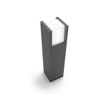 image produit Philips, Borne d'éclairage d'extérieur LED Arbour, Anthracite, éclairage Blanc froid, pour éclairage extérieur d'allée, terrasse, allée, jardin, 4000K