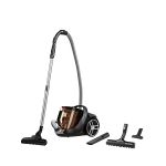 image produit Rowenta Silence Force Cyclonic Aspirateur sans sac, Aspirateur traineau, Performant, Silencieux, Elégant, Capacité 2,5 L, Accessoirisés, Fabriqué en France RO7230EA, Gris/ Orange