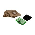 image produit Rowenta ZR007001 10 Sacs Papiers + 1 Filtre Haute Filtration + 1 Filtre Entrée D'air - Compatible Avec Aspirateur Rowenta RO23 - Accessoire Officiel, Noir/Marron/Vert