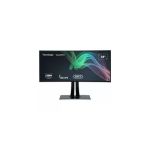 image produit ViewSonic VP3881a Moniteur 38'' WQHD validé par Pantone, 100% sRGB, 5ms, USB, 10 bits, Noir