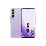 image produit Samsung Galaxy S22 5G 128GB Bora Purple EU [15,39cm (6,1") OLED Display, Android 12, 50MP Triple-Kamera]