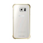 image produit Samsung Coque de Protection Slimline pour Samsung Galaxy S6 - Or Métallisé/Transparent