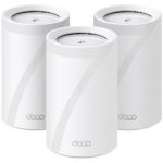 image produit TP-Link Deco WiFi 7 Mesh BE9300 Deco tri-Bande BE65(3-Pack), Port Ethernet/Fibre 2,5 Gbit/s, Vitesse WiFi jusqu'à 9 Gbit/s, WPA3, canaux 320 MHz, 6 GHz