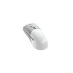 image produit ASUS ROG KERIS WIRELESS AimPoint / Blanc – Souris gaming (Connectivité tri-mode : 2.4GHz RF / Bluetooth / fillaire, capteur optique 36000 dpi, 5 boutons programmables, switches interchangeable)