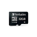 image produit Verbatim Carte mémoire microSDHC Premium 32 Go noire - Carte SD pour capture vidéo en full HD - résiste à l'eau & aux chocs - carte mémoire SD pour appareil photo smartphone tablette