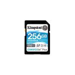 image produit Kingston Canvas Go! Plus Carte SD 256GB SDXC 170R C10 UHS-I U3 V30 - livrable en France