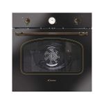 image produit Candy FCC604GH/E Four électrique encastré, ventilé, capacité 65 litres, fonction pizza, 8 programmes, 56,8 x 59,5 x 59,5 cm, style rustique, noir, classe A+