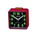 image produit Casio TQ-140-7EF Réveil Quartz Analogique Alarme, Rouge/Noir Taille Unique