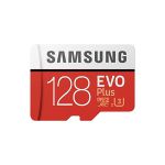 image produit Samsung Evo Micro SD + 128 Go Carte Mémoire microSDXC UHS-I Classe 10 – Cartes Mémoire (Microsdxc, -25–85 °C, Rouge, Blanc, -40–85 °C, Classe 10 Uhs-I,)