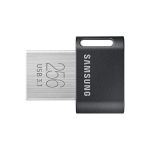 image produit Samsung Clé USB FIT Plus Type A, 256 Go, 400 Mo/s en lecture, Clé USB 3.1, compacte avec porte-clés, gris, ‎MUF-256AB/APC