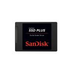 image produit SanDisk SSD PLUS 480 GB SATA III 2.5-Inch Internal Solid State Drive, SDSSDA-480G-G26 , Black