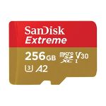 image produit SanDisk 256 GB MicroSDXC Extreme 190MB/130MB Card Only - Extended Capacity SD (MicroSDHC)