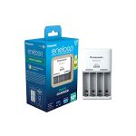 image produit eneloop Basic chargeur, pour 2 ou 4 piles rechargeables AA/AAA, 10h de temps de charge, 6 fonctions de sécurité - livrable en France